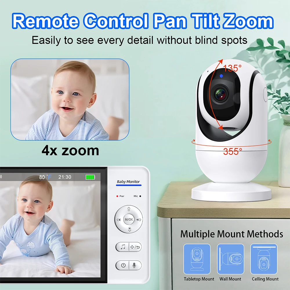 7.0'' Video Baby Monitor 720P  - Home Cinema Wireless review and price