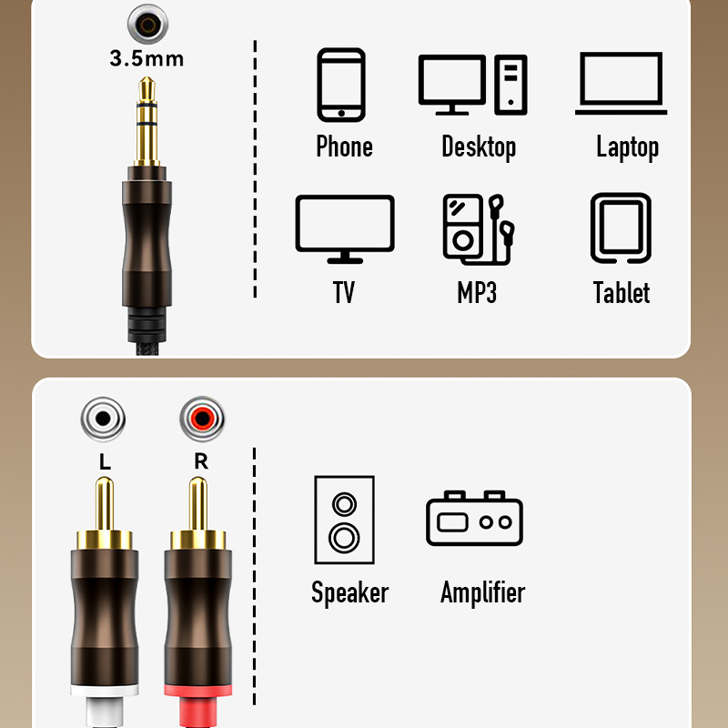 RCA To 3.5 mm Jack Aux Audio C - Home Cinema Tv review and price